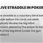 straddle bet in poker